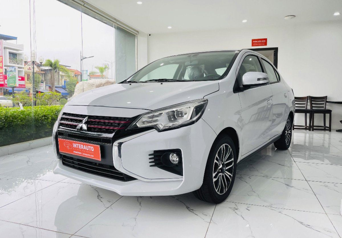 Mitsubishi Attrage 2022 - Bán xe Mitsubishi Attrage Premium CVT năm 2022, màu trắng, nhập khẩu, giá chỉ 445 triệu