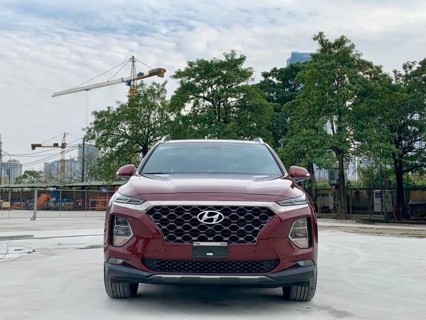 Hyundai Santa Fe 2020 - Cần bán Hyundai Santa Fe dầu cao cấp 2020, màu đỏ