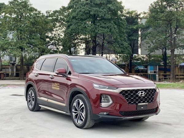 Hyundai Santa Fe 2020 - Cần bán Hyundai Santa Fe dầu cao cấp 2020, màu đỏ