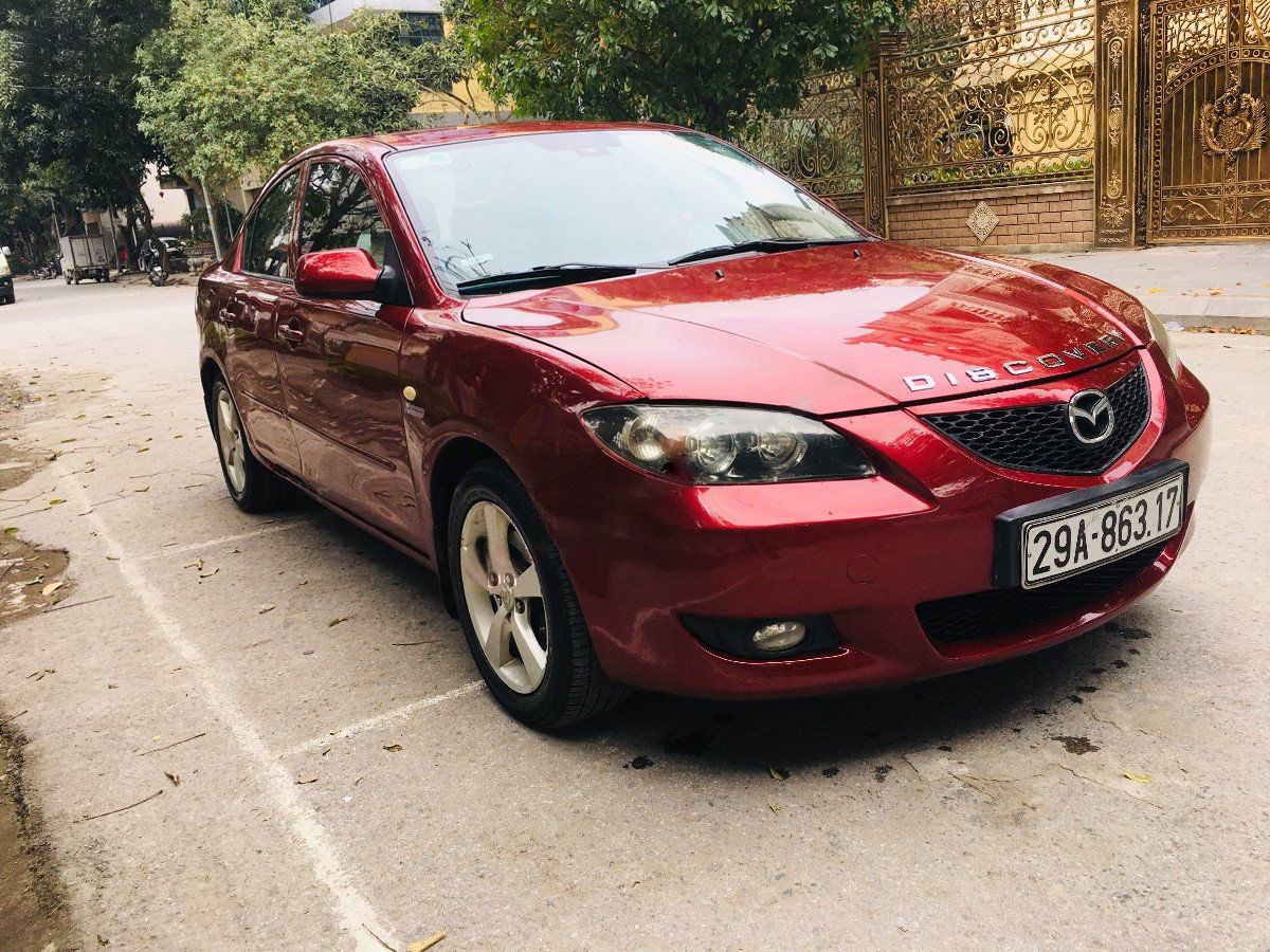 Mazda 3 2004 - Bán Mazda 3 1.6 sản xuất năm 2004, màu đỏ còn mới giá cạnh tranh