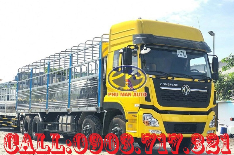 Xe tải Trên 10 tấn 2021 - Bán xe tải Dongfeng 4 chân nhập khẩu 17T9 nóc cao giá nhà máy