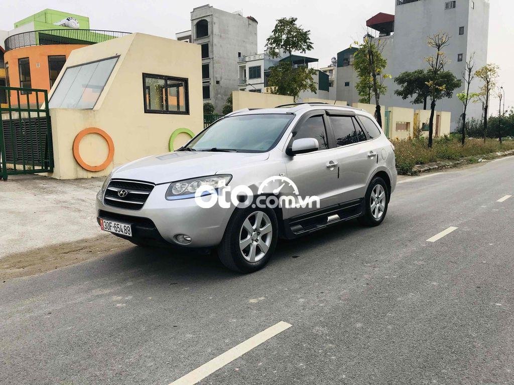 Hyundai Santa Fe 2007 - Cần bán Hyundai Santa Fe sản xuất năm 2007, màu bạc, nhập khẩu  