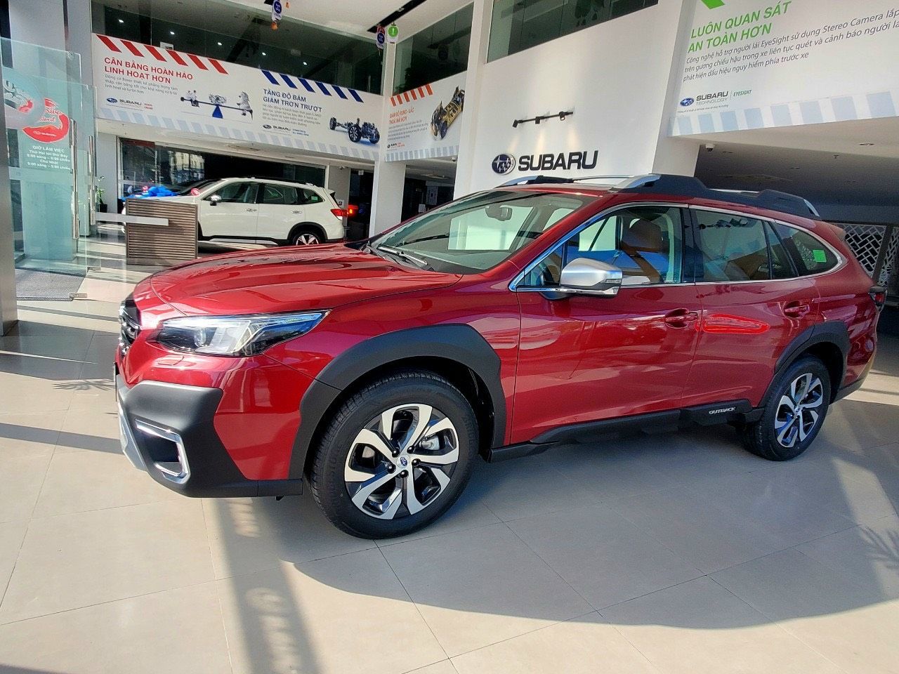 Subaru Outback 2022 - Màu đỏ sang trọng quyến rũ, sẵn xe giao ngay, hỗ trợ lái thử, giao xe tận nhà