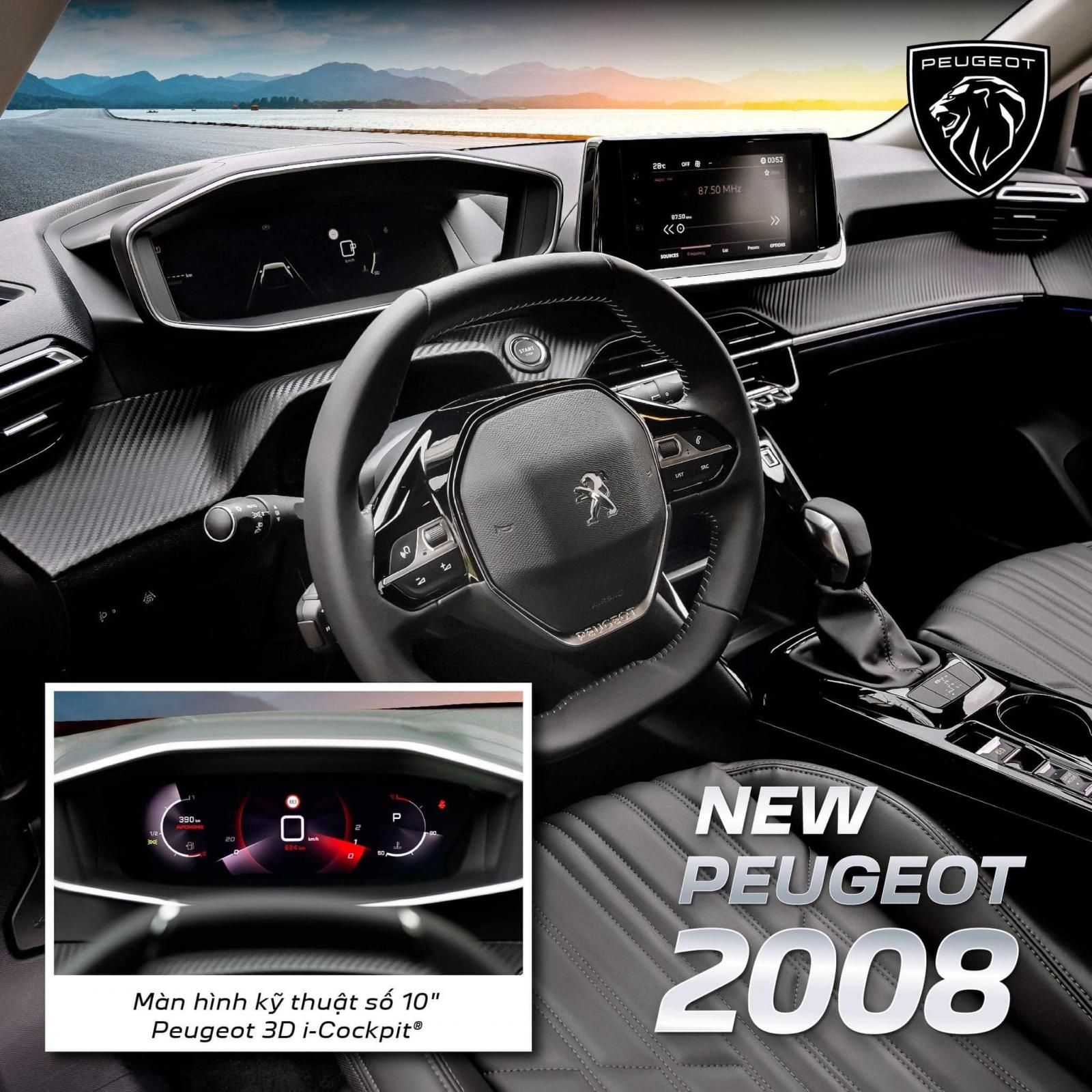 Peugeot 2008 2022 - Ưu đãi chạy thuế trước bạ 50%, tặng thêm tiền mặt, bảo hành 5 năm, tặng voucher 5 triệu