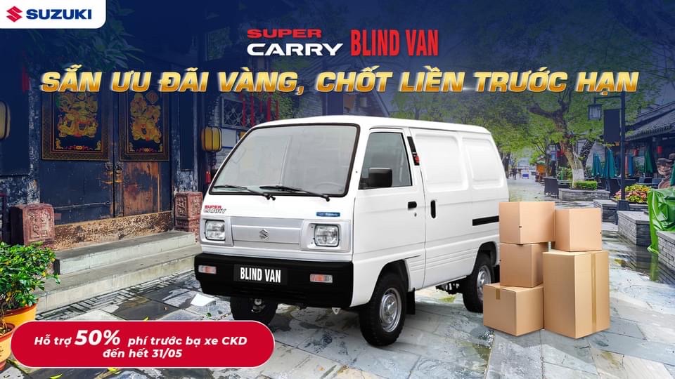 Suzuki Blind Van 2021 - Xe tải Van 2 cửa lùa đang khuyến mãi 30 triệu 