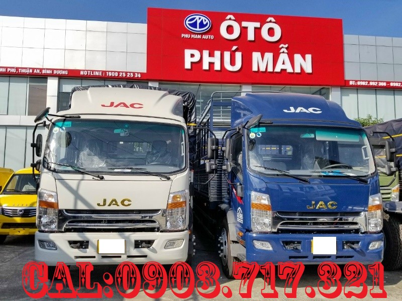 Xe tải 5 tấn - dưới 10 tấn 2022 - Bán xe tải Jac N900 tải 9T1 thùng 7m máy Cummins siêu bền 