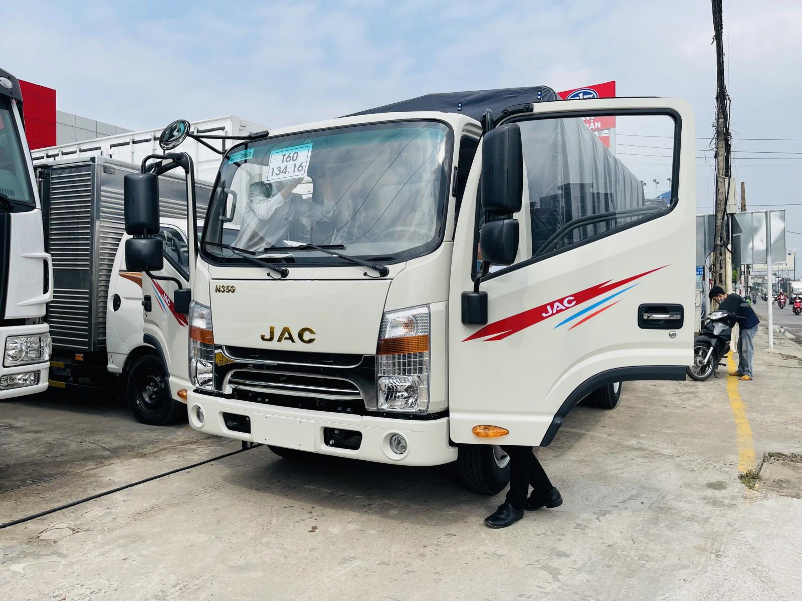 2022 - Hỗ trợ trả góp xe tải Jac 3T5 N350S thùng 4m3 - Máy Cummins