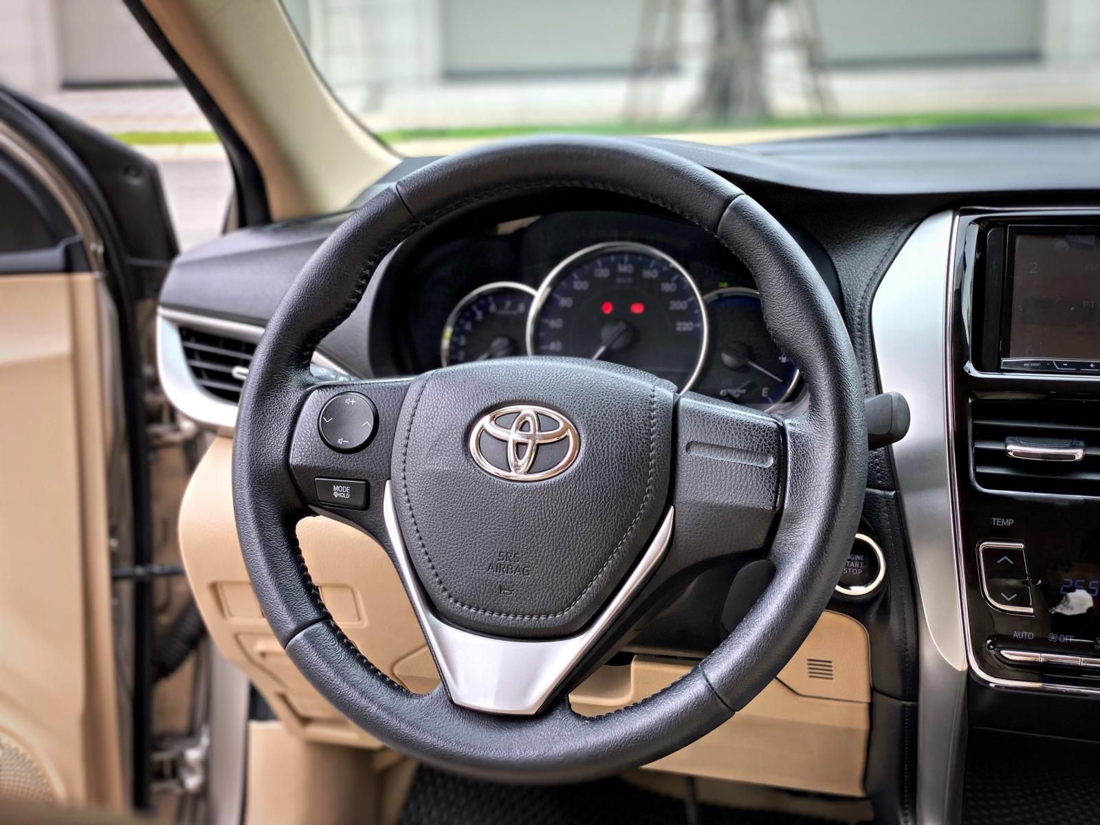 Toyota Vios 2019 - Xe đẹp xuất sắc, 1 chủ từ mới chạy 2v km, 4 lốp zin theo xe