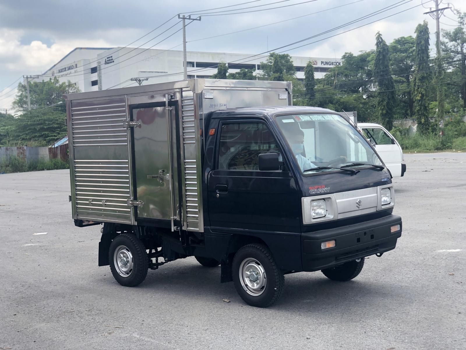 Suzuki Super Carry Truck 2022 - Thùng kín inox giá giảm cực sốc tháng 6