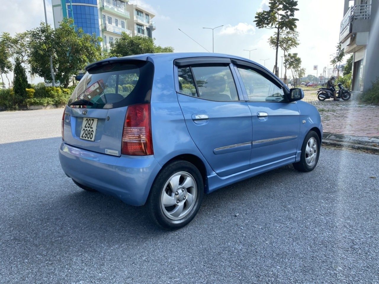 Kia Morning 2007 - Màu xanh lam số tự động