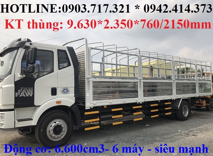 Xe tải 5 tấn - dưới 10 tấn 2022 - Xe tải Faw 7T25 Euro 4 . Xe tải Faw 7T25 thùng dài. Xe tải Faw 7T25 thùng 9m7 giá ưu đãi 