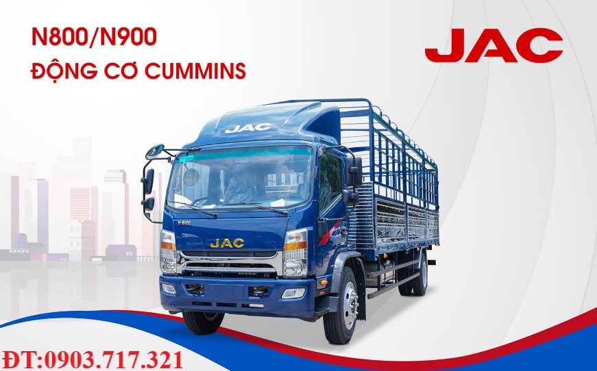 Xe tải 5 tấn - dưới 10 tấn 2022 - Xe tải Jac 9 tấn N900 | Jac N900 thùng bạt 7m6 | Xe Jac N900 2022