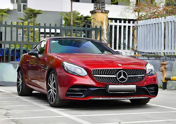 Mercedes-Benz SLC 43   AT 2017 - Cần bán xe Mercedes SLC 43 AT năm 2017, màu đỏ, xe nhập