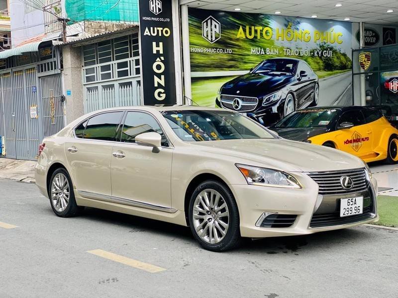 Lexus LS 460 2012 - Vàng cát nội thất nâu model 2013