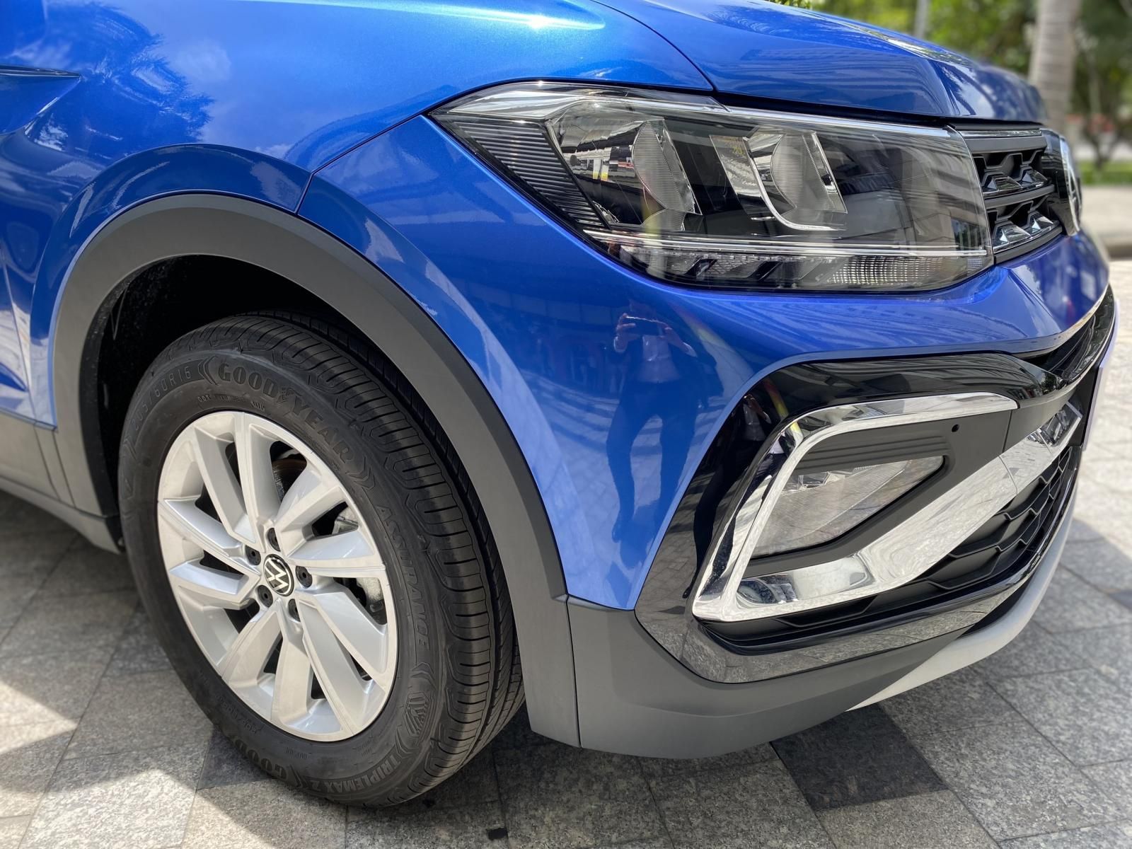 Volkswagen T-Cross 2022 - Màu xanh dương trẻ trung cá tính - Xe có giao ngay cho khách - SUV 5 chỗ nhập khẩu đô thị