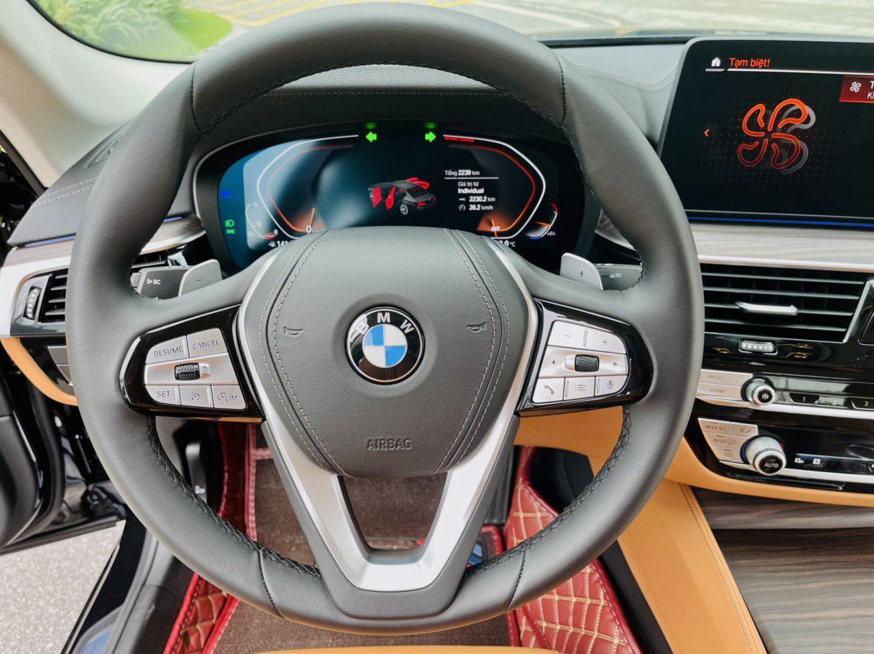 BMW 520i 2021 - Đen, nội thất nâu