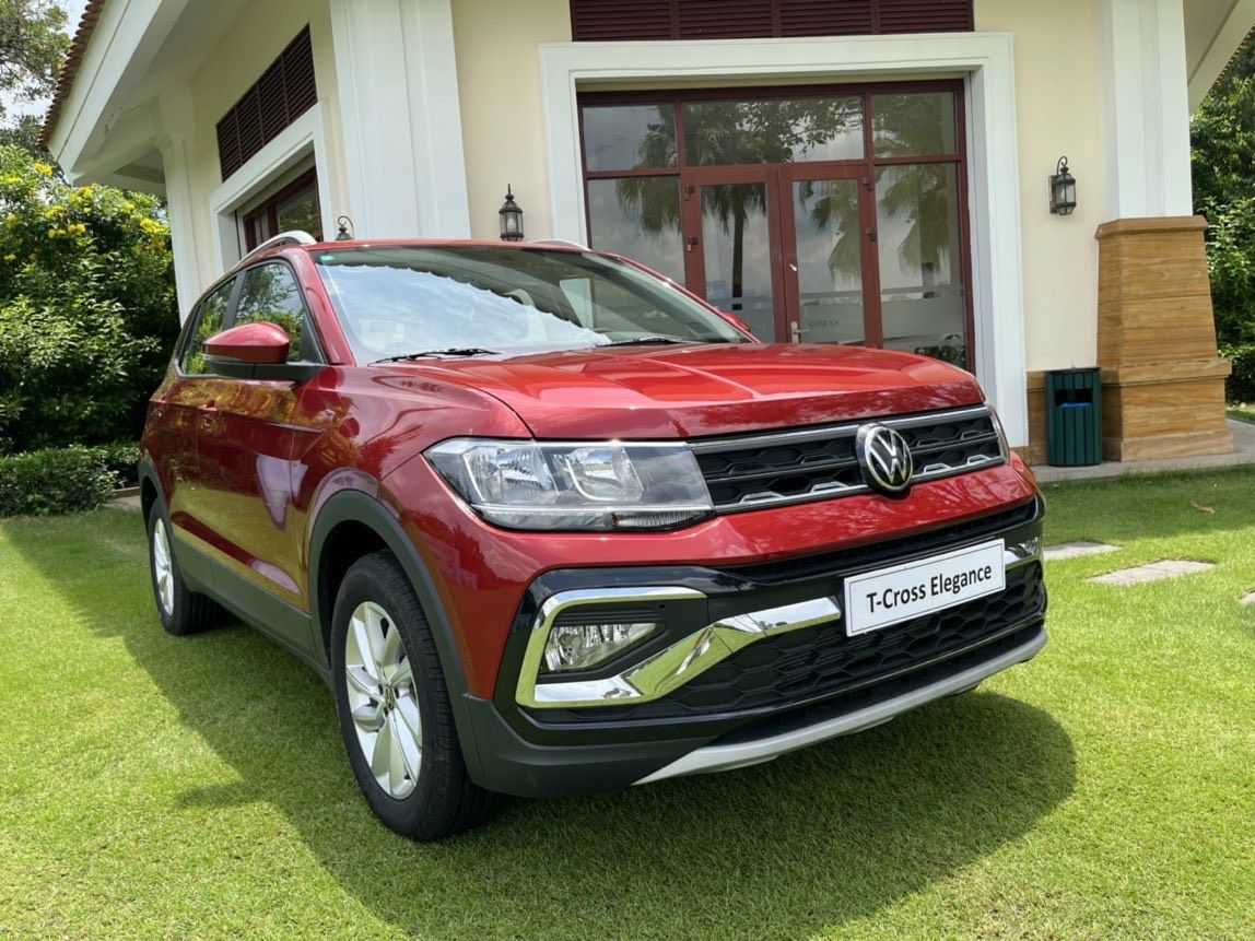 Volkswagen T-Cross 2022 - Màu đỏ xe SUV đô thị 5 chỗ, kiểu dáng trẻ trung nhập khẩu, khuyến mãi tốt