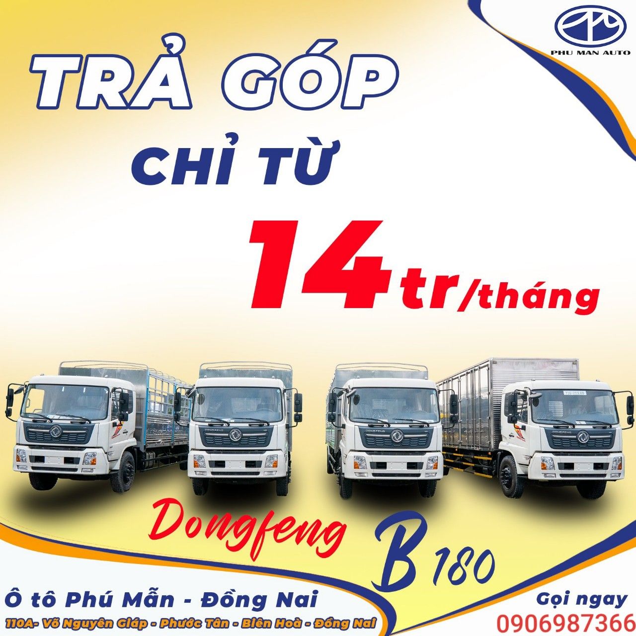 Dongfeng (DFM) B180 2021 - 8 tấn thùng dài 9,5 mét giảm giá lên tới 50tr