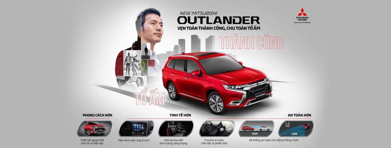 Mitsubishi Outlander 2022 - Khuyến mãi tiền mặt 47 triệu - Giá tốt nhất miền Bắc kèm nhiều ưu đãi chăm xe