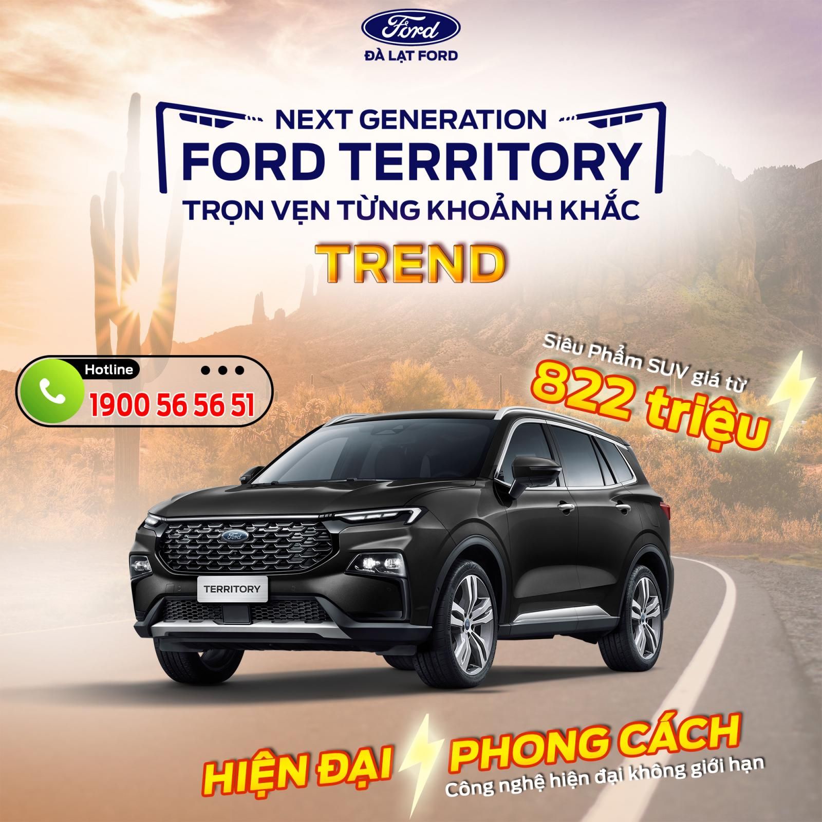 Ford Territory 2022 - Đủ phiên bản, đủ màu, xe giao sớm, tặng phụ kiện chính hãng