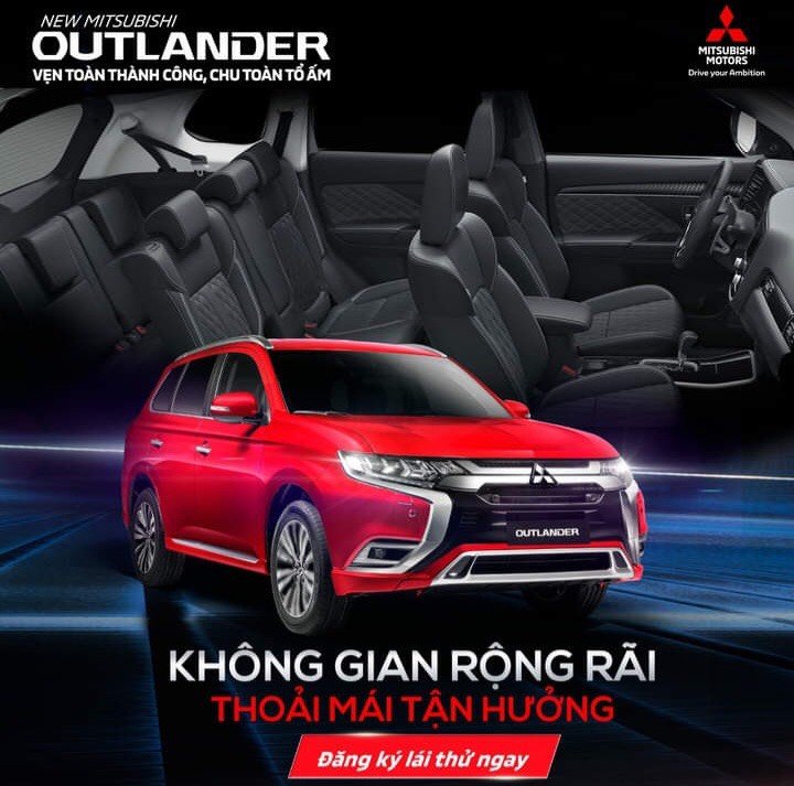 Mitsubishi Outlander 2022 - Sẵn xe giao ngay - Đủ màu - Ưu đãi lên đến 50 Triệu kèm thêm bộ phụ kiện chính hãng