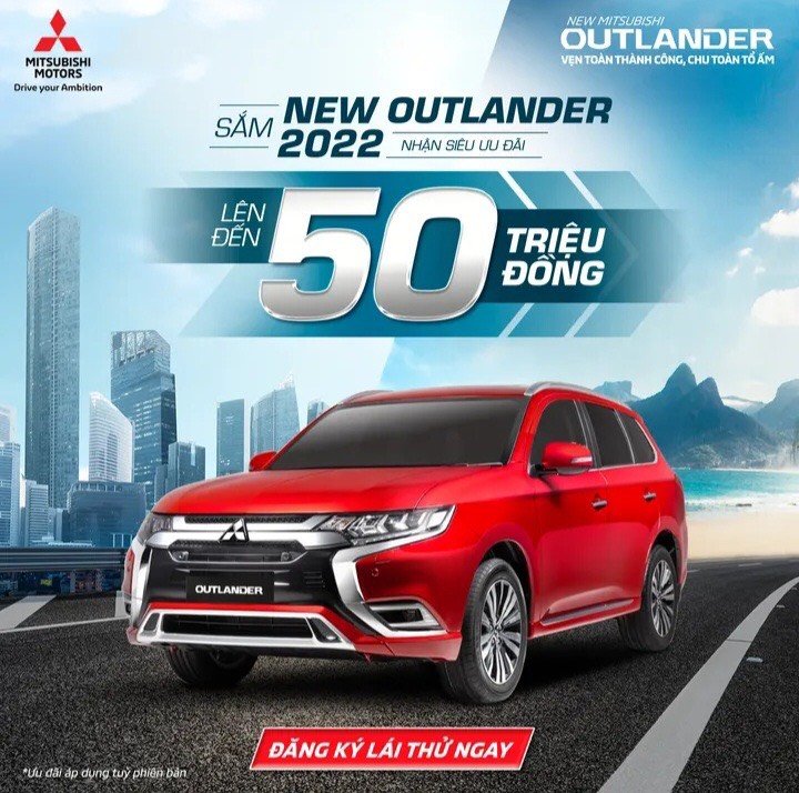 Mitsubishi Outlander 2022 - Sẵn xe giao ngay - Đủ màu - Ưu đãi lên đến 50 Triệu kèm thêm bộ phụ kiện chính hãng