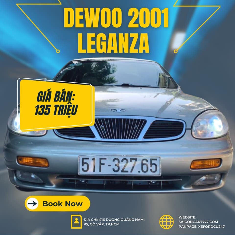 Daewoo Leganza 2001 - Màu bạc số sàn giá ưu đãi