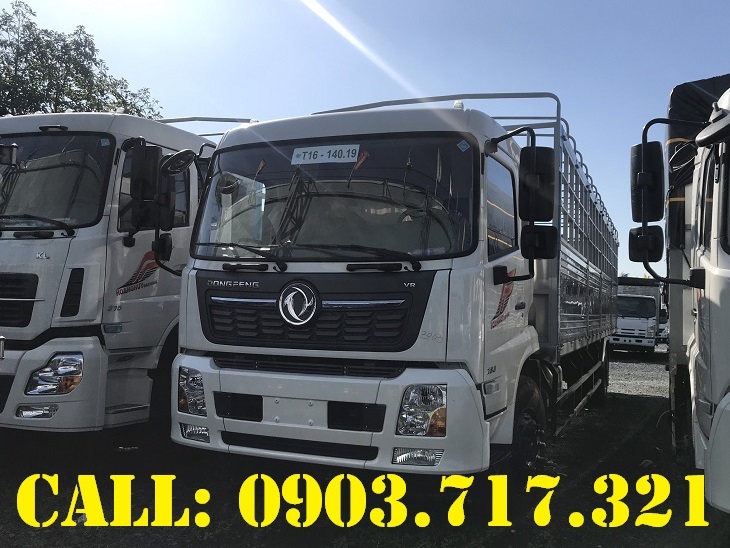 Xe tải 5 tấn - dưới 10 tấn 2021 - Bán thanh lý lô xe tải DongFeng Hoàng Huy B180 nhập khẩu 2021 thùng 9m5