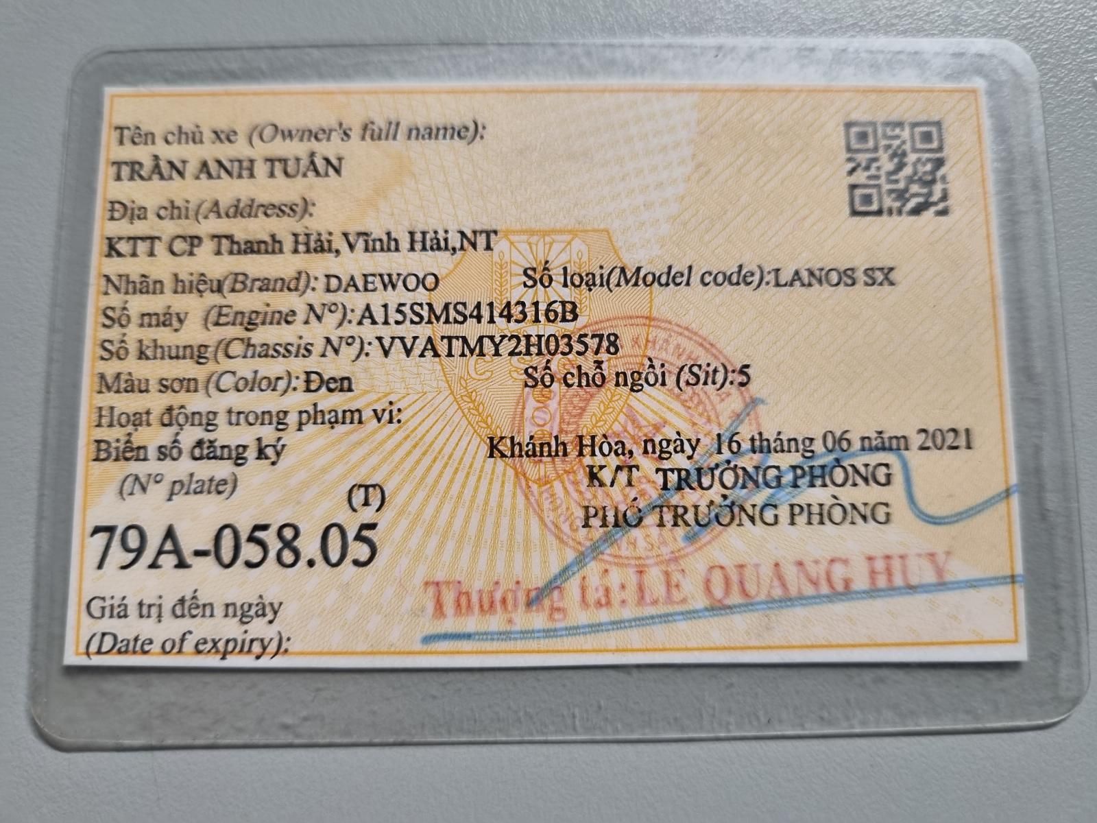 Daewoo Lanos 2002 - Cần bán xe năm sản xuất 2002, giá chỉ 60 triệu