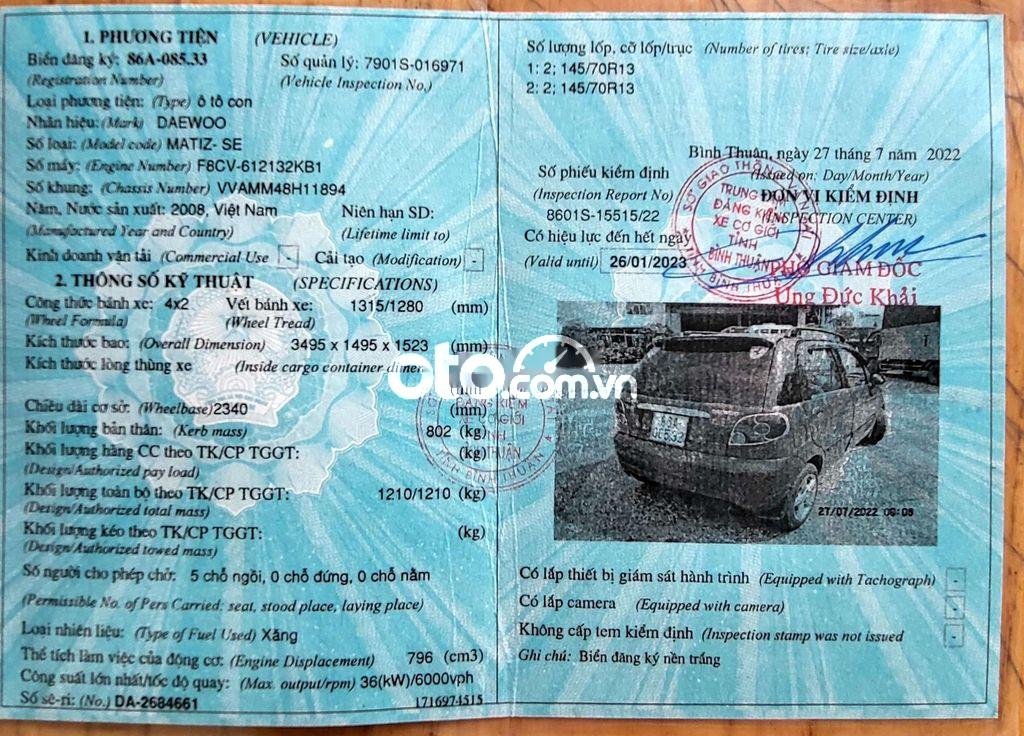 Daewoo Matiz  SE 2008 xe đẹp, máy, số, gầm êm 2008 - Matiz SE 2008 xe đẹp, máy, số, gầm êm