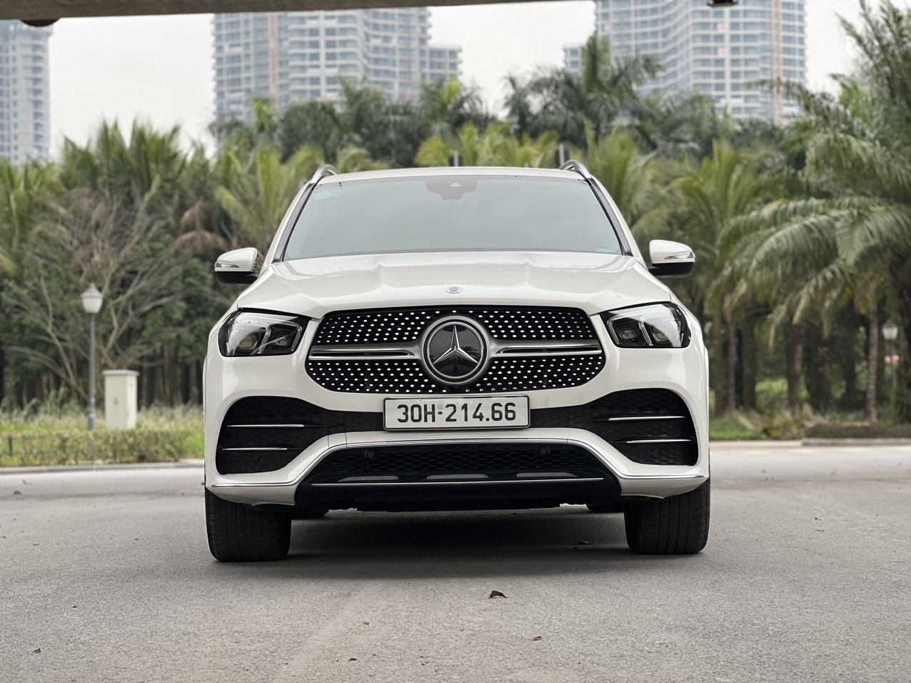 Mercedes-Benz GLE 450 2020 - Trắng, nội thất nâu