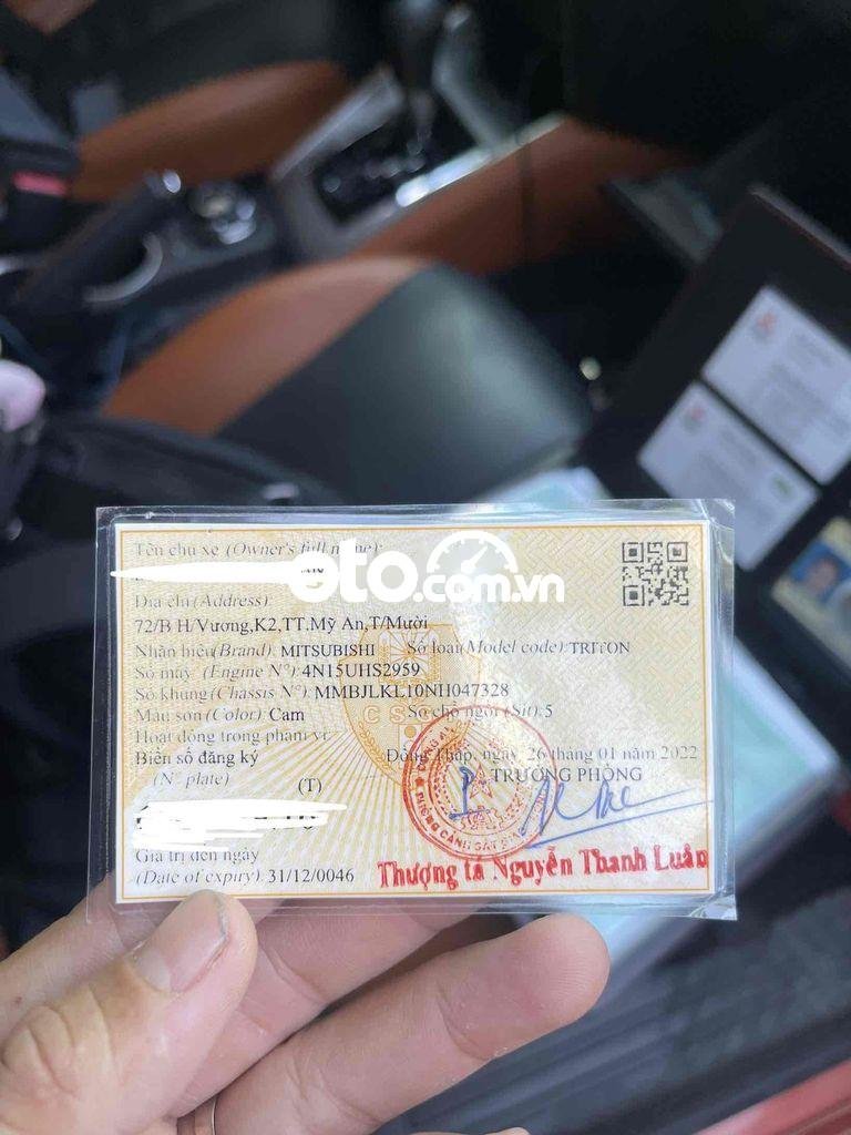 Mitsubishi Triton cần bán  Athlete 4x4 đăng kí 2022 2022 - cần bán Triton Athlete 4x4 đăng kí 2022