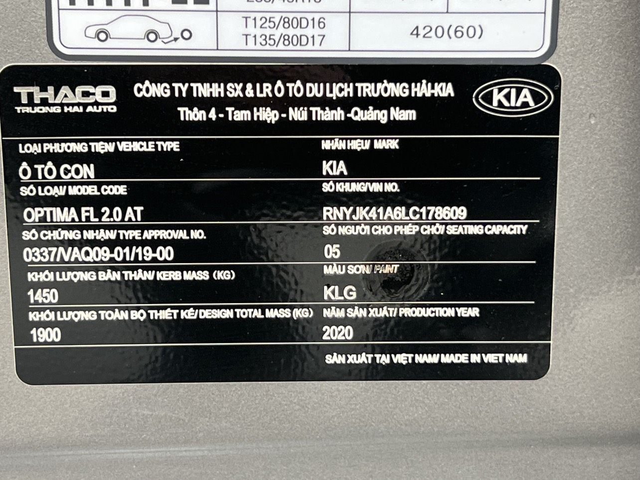 Kia Optima 2020 - Xe màu xám