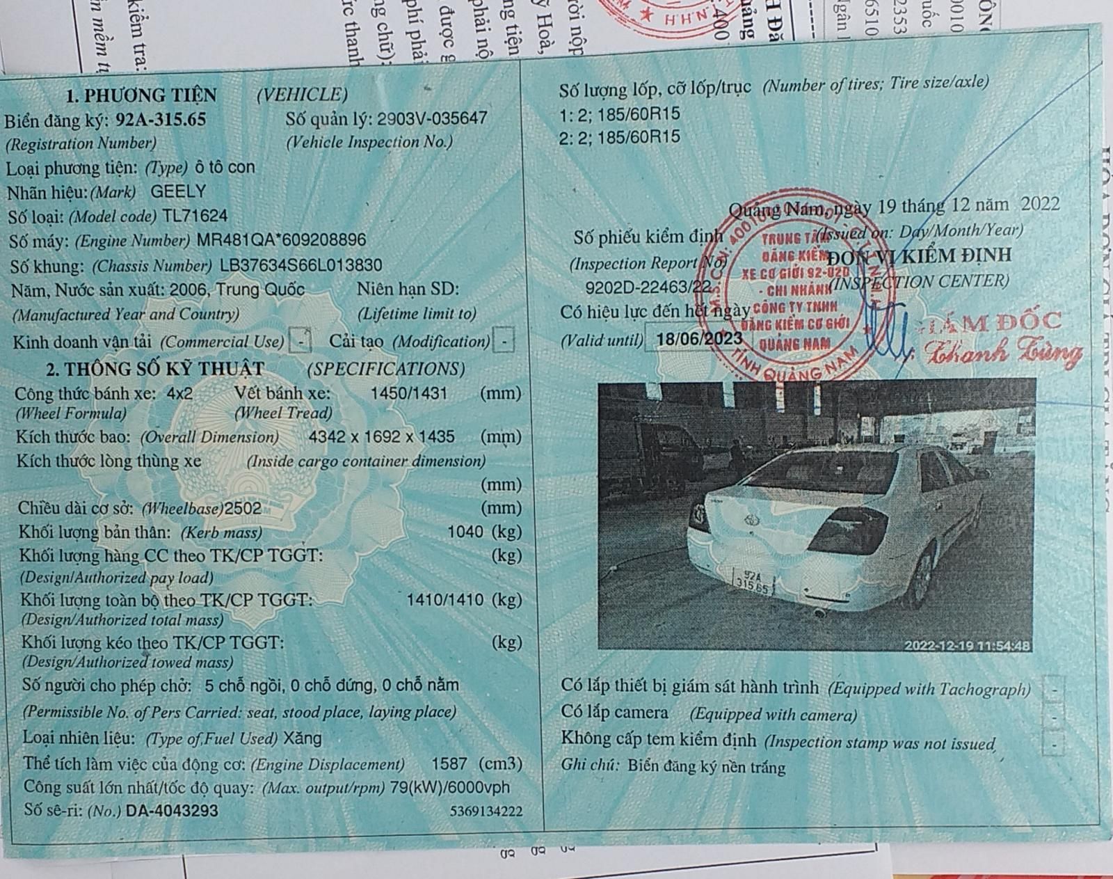 Geely Englong 2006 - Xe che nắng che mưa tập lái chỉ 87tr