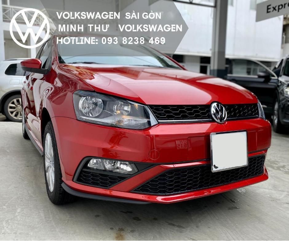 Volkswagen Polo 2023 - Màu đỏ sunset xe nhỏ gọn đô thị - Khuyến mãi Polo tháng 6/2023 100% trước bạ + 5 năm bảo dưỡng LH Ms Minh Thư