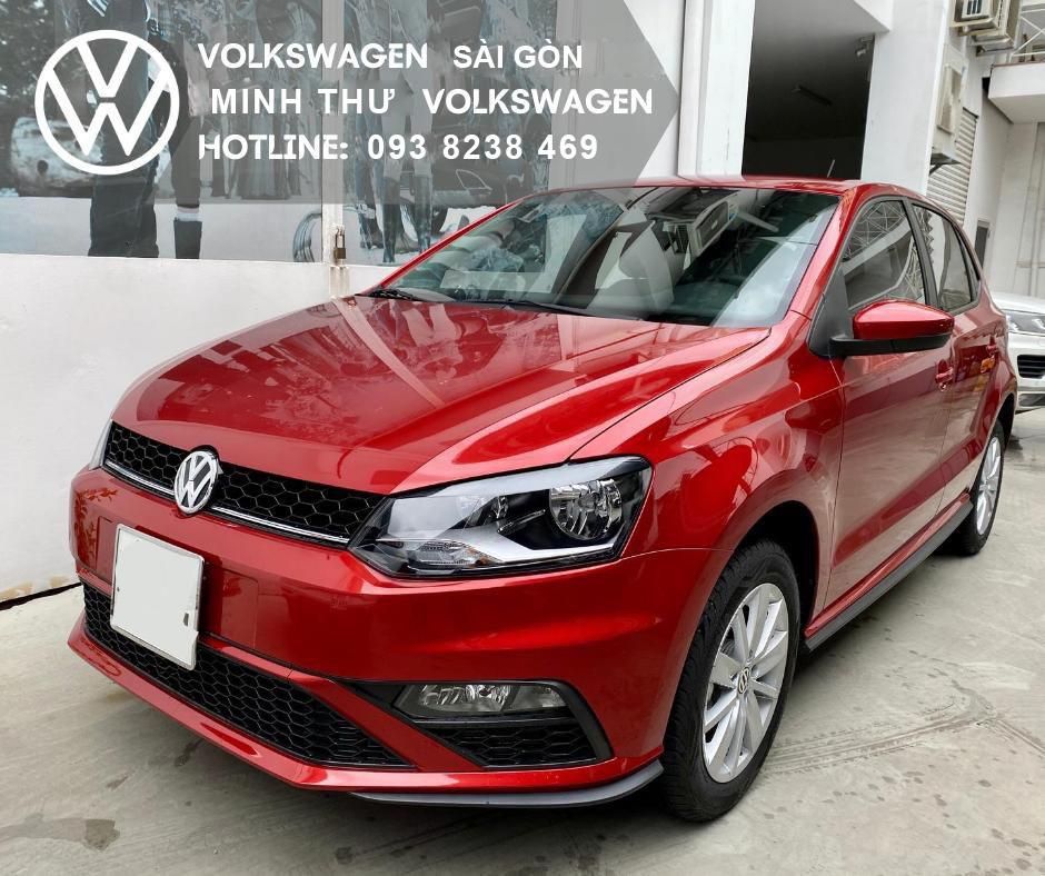 Volkswagen Polo 2023 - Màu đỏ sunset xe nhỏ gọn đô thị - Khuyến mãi Polo tháng 6/2023 100% trước bạ + 5 năm bảo dưỡng LH Ms Minh Thư