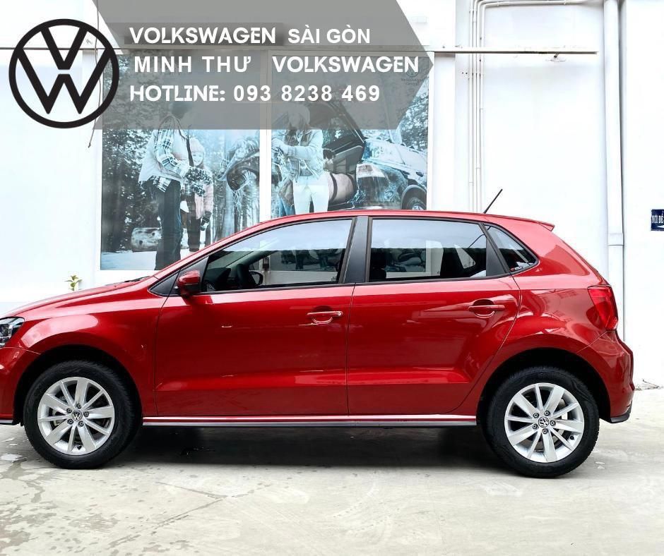 Volkswagen Polo 2023 - Màu đỏ sunset xe nhỏ gọn đô thị - Khuyến mãi Polo tháng 6/2023 100% trước bạ + 5 năm bảo dưỡng LH Ms Minh Thư