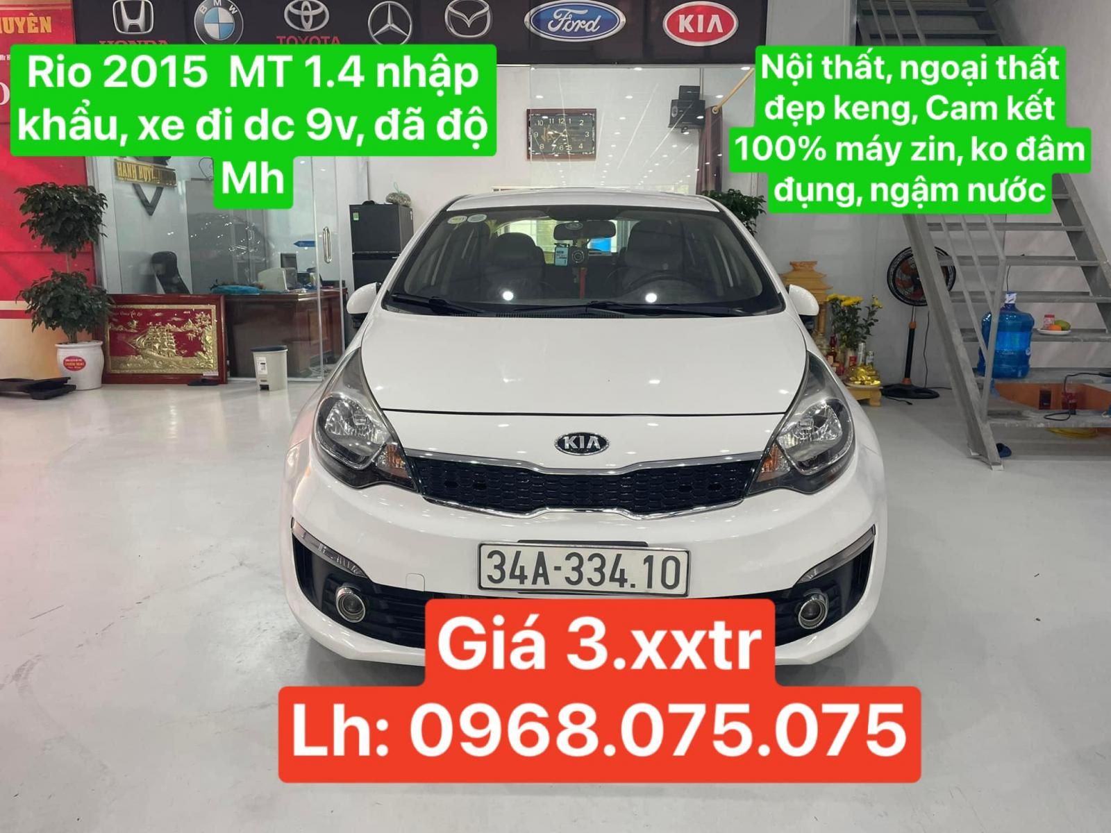 Kia Rio 2015 - Màu trắng, xe nhập