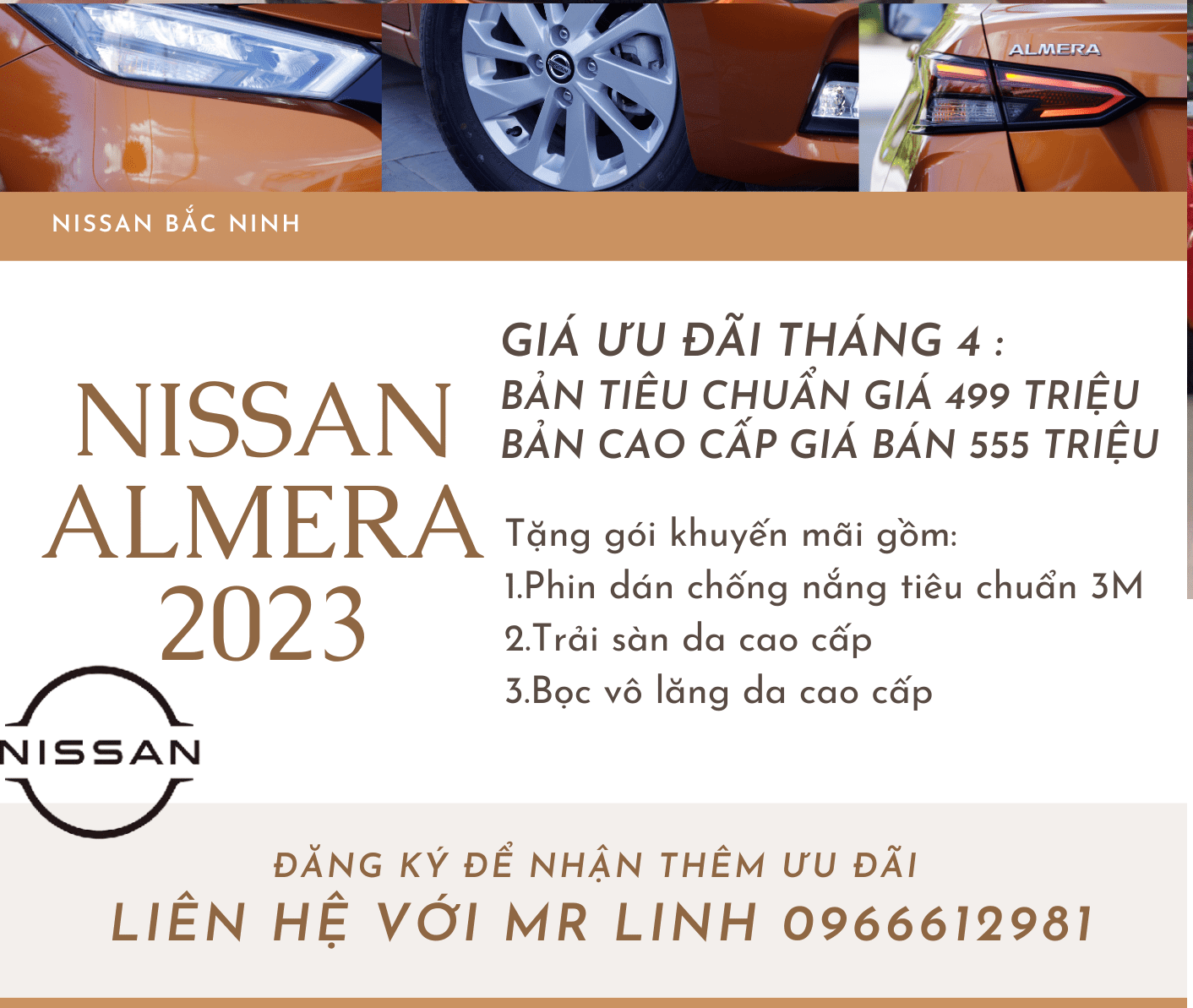 Nissan 2023 - Bản tiêu chuẩn siêu ưu đãi tháng 4