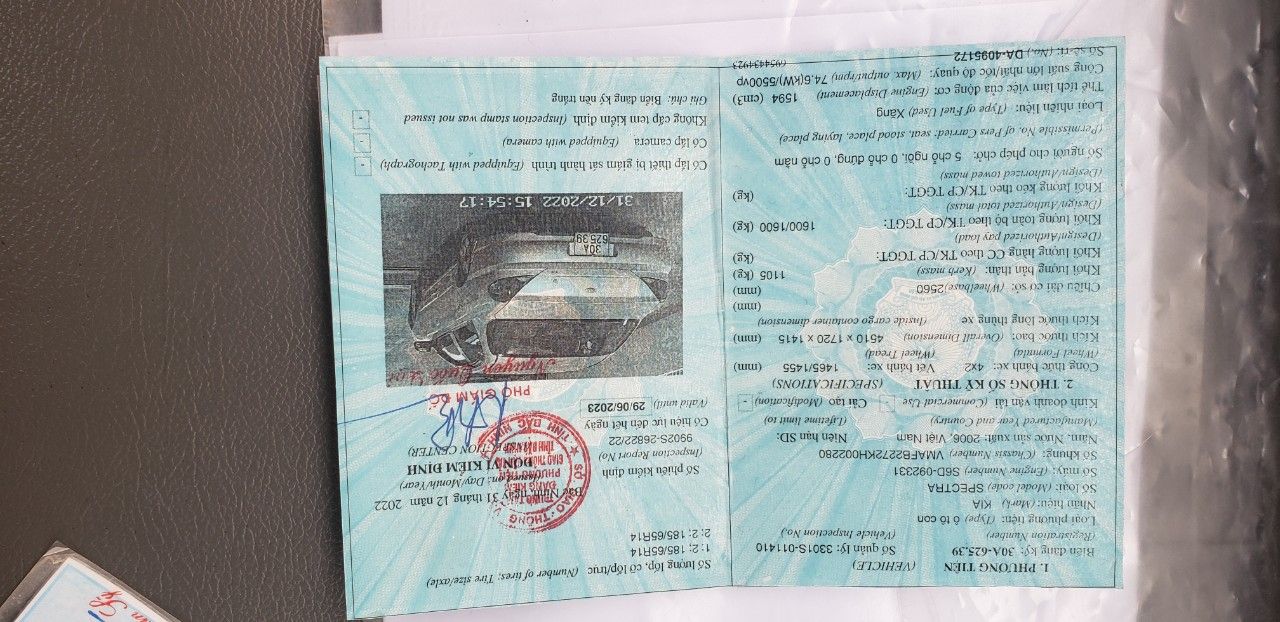 Kia Spectra 2006 - Odo 15 vạn km