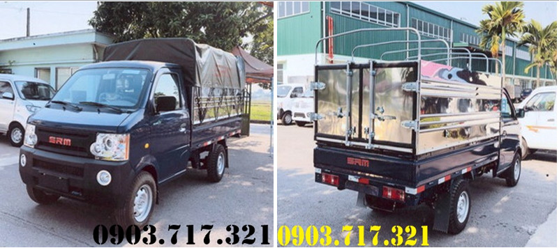Xe tải 1 tấn - dưới 1,5 tấn 2023 - Xe tải SRM K990 mui bạt. Bán xe tải SRM K990 thùng bạt 990Kg giá tốt