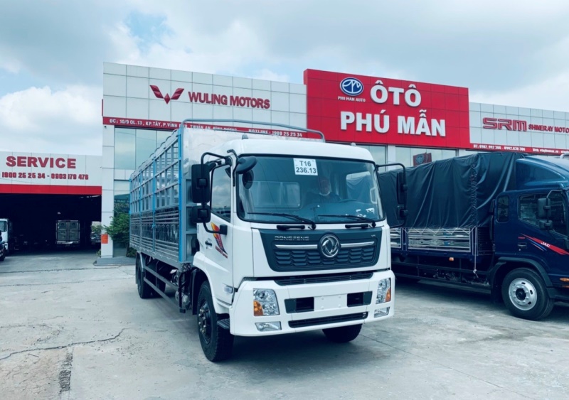 Xe tải 5 tấn - dưới 10 tấn 2022 - Đại lý bán xe tải DongFeng nhập khẩu 9 tấn thùng 7m5 giá tốt 