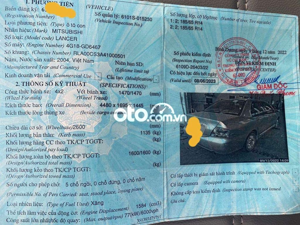 Mitsubishi Lancer Cần bán xe   2004 số tự động 2004 - Cần bán xe mitsubishi lancer 2004 số tự động