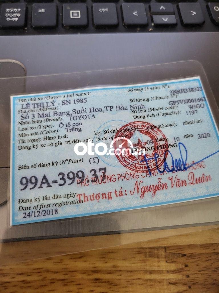 Toyota Wigo Cần bán xe  2019 AT màu trắng chính chủ 295tr 2019 - Cần bán xe Wigo 2019 AT màu trắng chính chủ 295tr