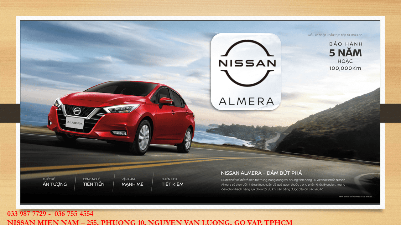 Nissan Almera 2023 - Xe xăng, Sedan, 5 chỗ, tiết kiệm xăng, turbo