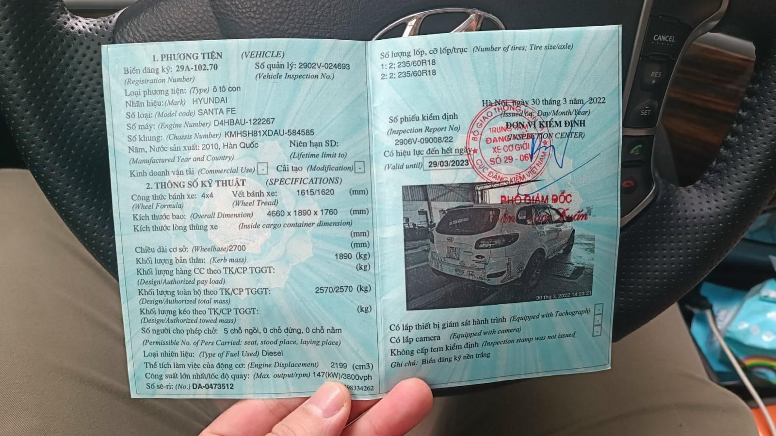 Hyundai Santa Fe 2010 - xe đi gia đình và công việc ko phải xe dịch vụ máy móc ổn định tiết iệm nhiên liệu