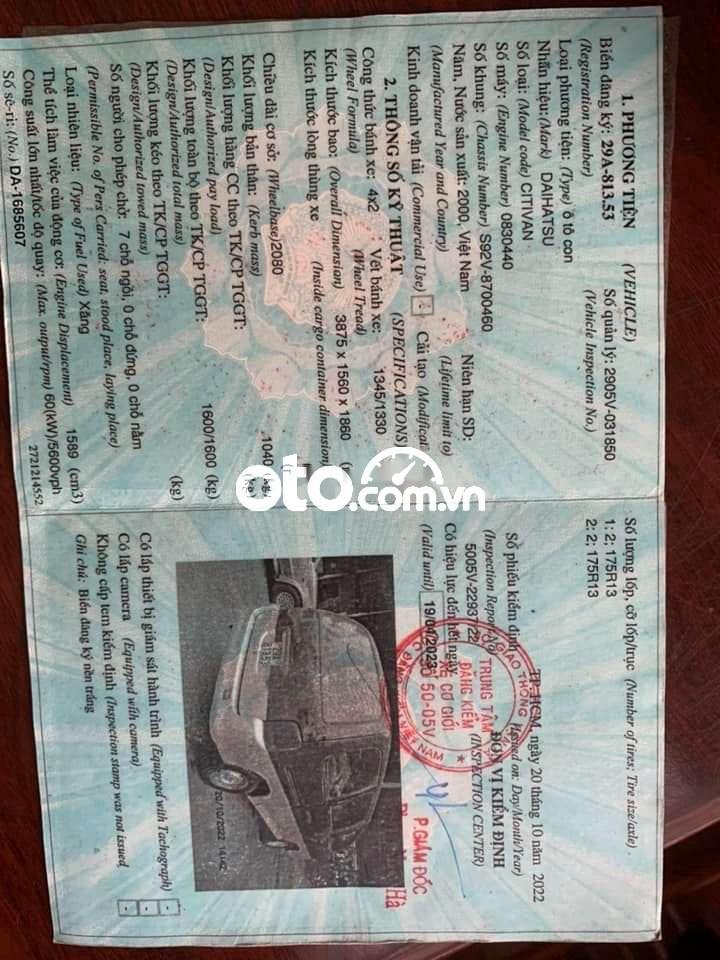 Daihatsu Citivan  7 Chỗ Giá rẻ 2000 - DAIHATSU 7 Chỗ Giá rẻ