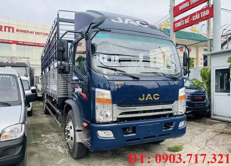 Xe tải 5 tấn - dưới 10 tấn 2021 - Bán trả góp xe tải Jac N900S, xe tải Jac N900 9T1 máy Cummins Mỹ giá cạnh tranh 