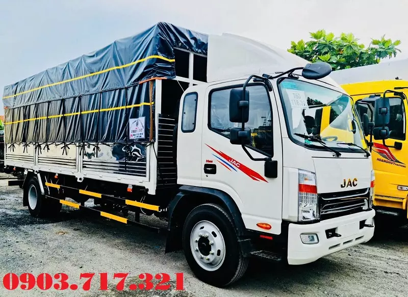 Xe tải 5 tấn - dưới 10 tấn 2023 - Bán xe tải Jac N900 mới 2023. Giá bán trả góp xe tải Jac N900 thùng 7m