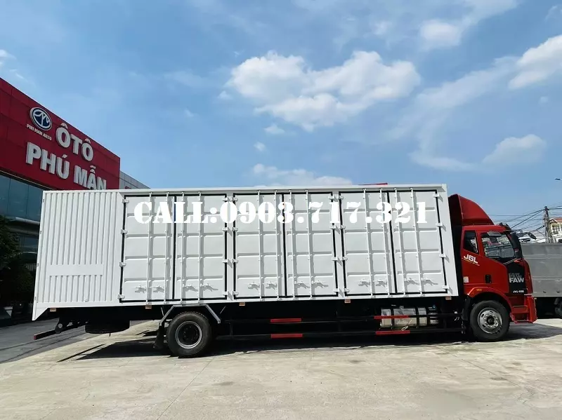 Xe tải 5 tấn - dưới 10 tấn 2022 - Công ty bán xe tải Faw nhập khẩu thùng Container 9m7 sẵn xe giao ngay